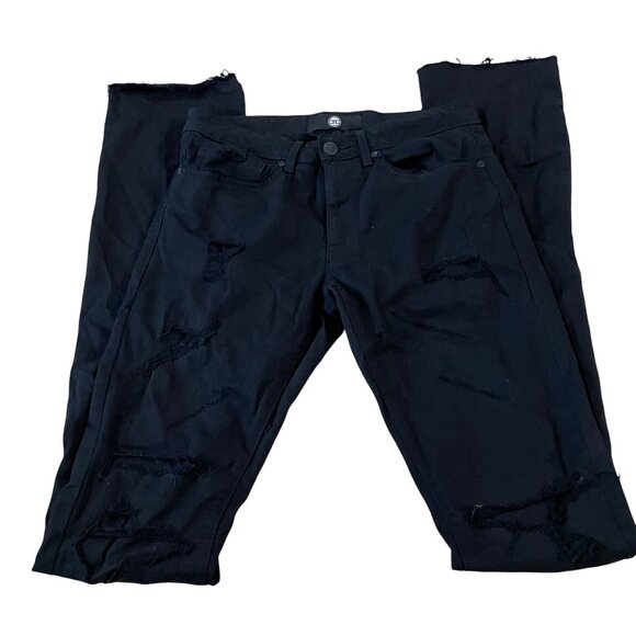 Jordan Craig Stacked Jeans Men's Size 32 Waist Black Extra Long Modern Style - Picture 2 of 7